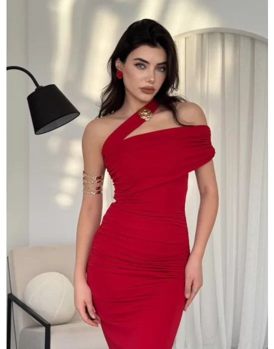 Reta Çapraz Omuz Elbise