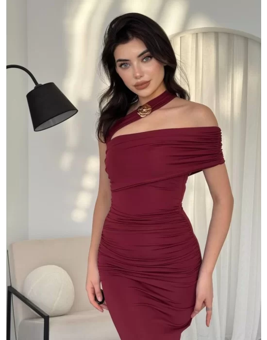 Reta Çapraz Omuz Elbise