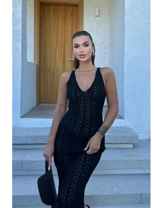Rosalia Sırt Dekolteli Elbise 2761