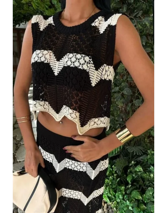 Shayna Ajurlu Crop Takım 9825