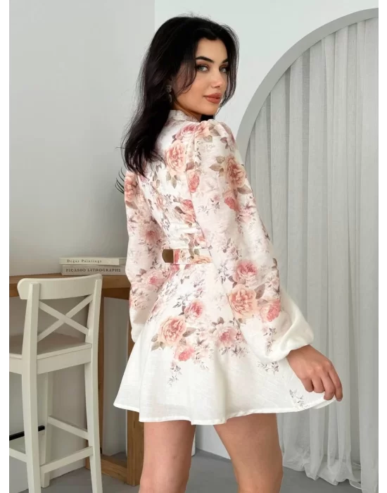 Simsor Çiçekli Elbise