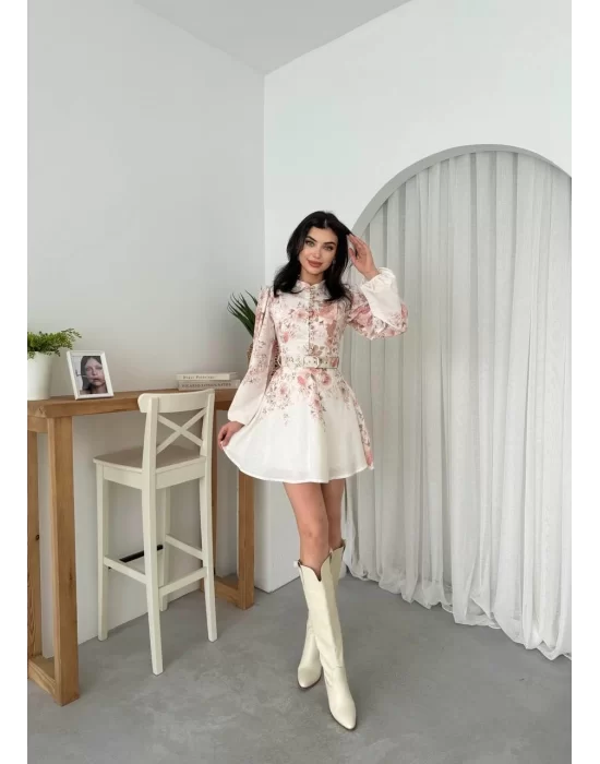 Simsor Çiçekli Elbise