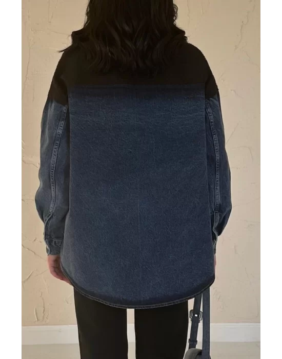 Siyah Kot Garnili Ceket