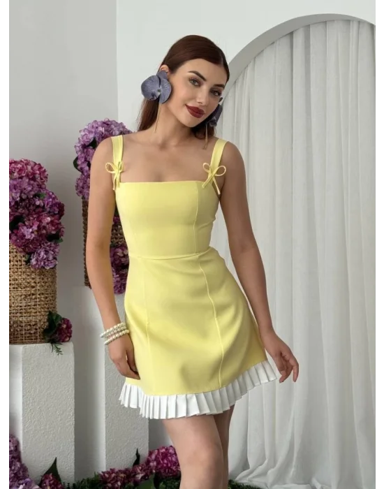 Steel Fiyonk Detay Elbise