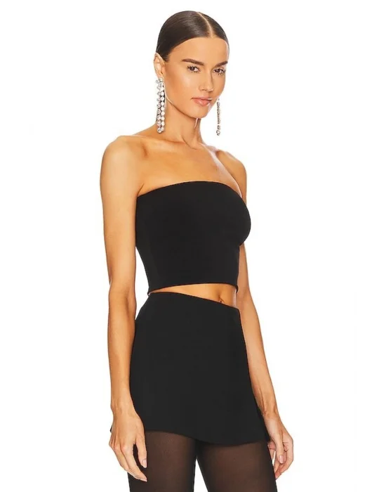 Straplez Kesim Crop Top