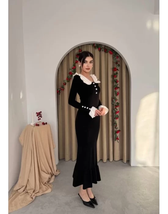 Sura Bebe Yaka Elbise