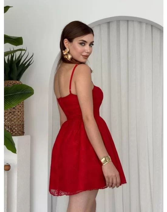 Toba İp Askılı Elbise