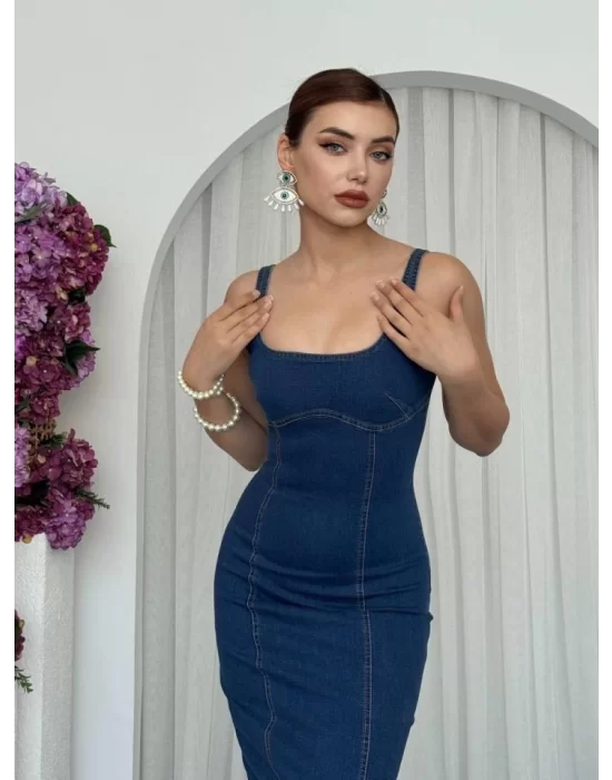 Tuna Denim Elbise