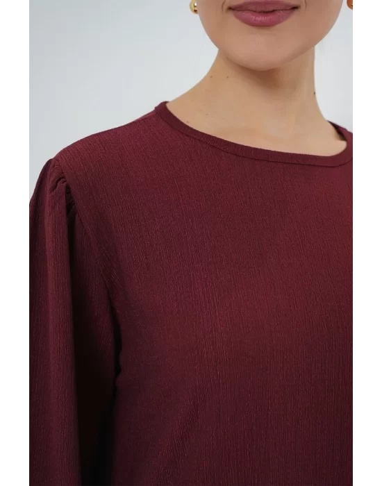 Tunik Pantolon Alt Üst Takım 6663 - Bordo