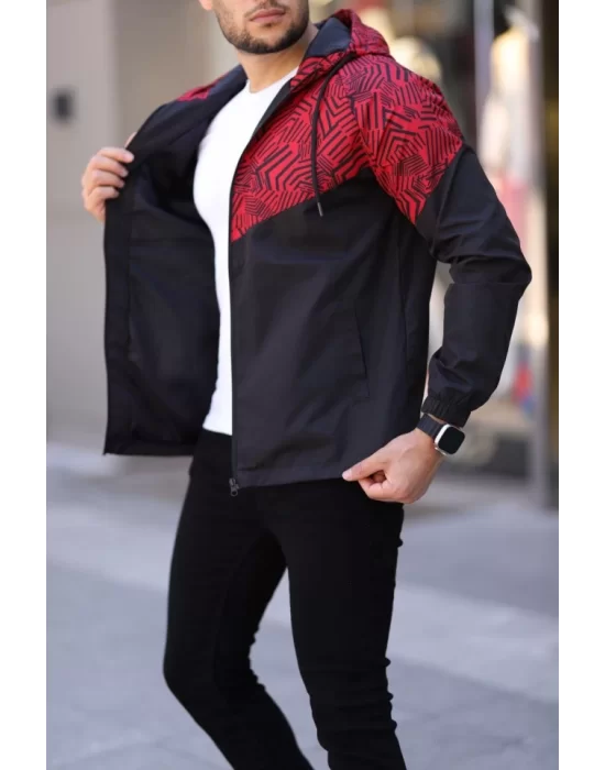 Unisex Kapüşonlu İçi Astarlı Yağmurluk - Siyah