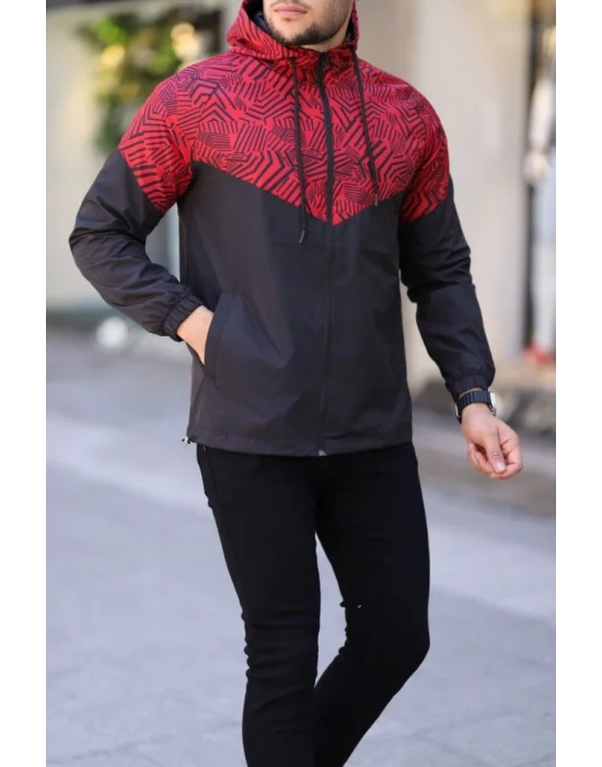 Unisex Kapüşonlu İçi Astarlı Yağmurluk - Siyah