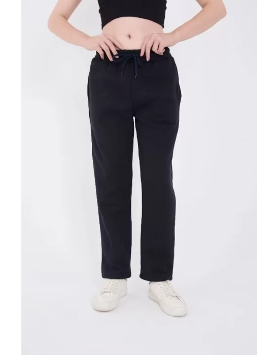 Unisex Üç İplik Basic Eşofman Pantolon - Lacivert