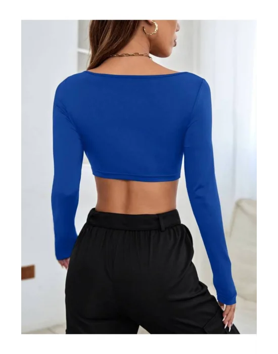 Uzun Kol Crop Top