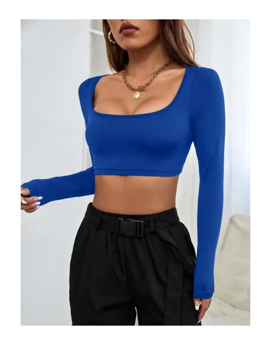 Uzun Kol Crop Top