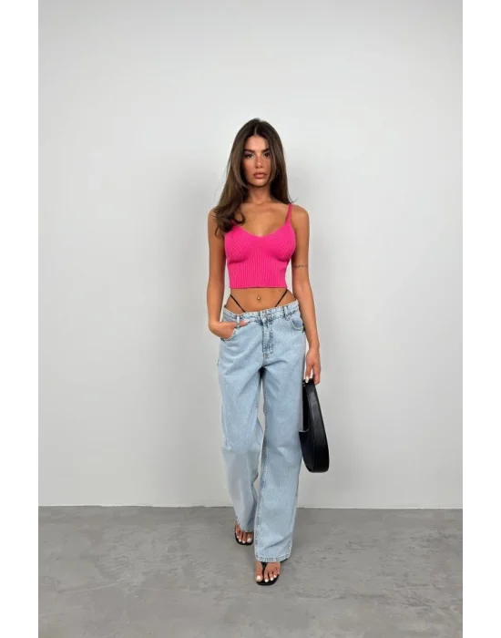 V Yaka Crop Bluz