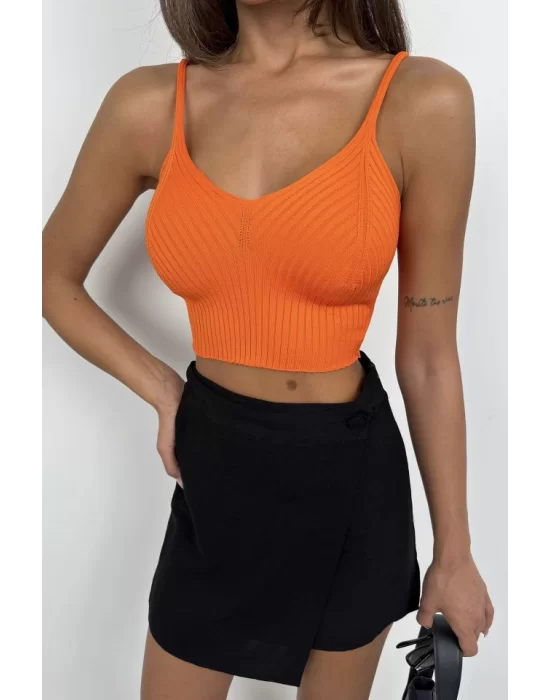 V Yaka Crop Bluz