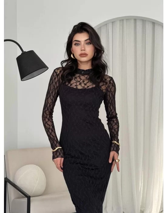 Vedo Çiçek Detaylı Elbise