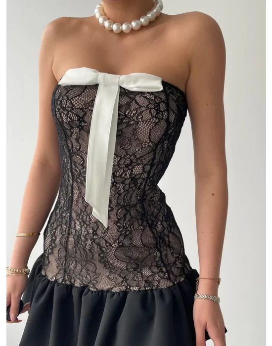 Vencover Straplez Elbise