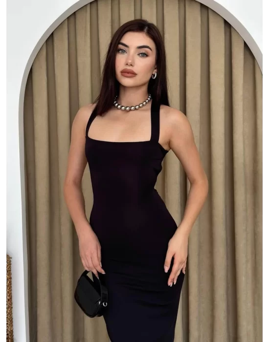 Wense Sırt Dekolteli Elbise