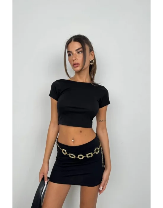 Yarım Kol Basic T-Shirt