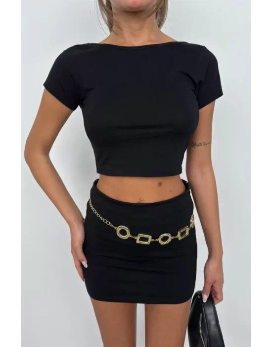 Yarım Kol Basic T-Shirt