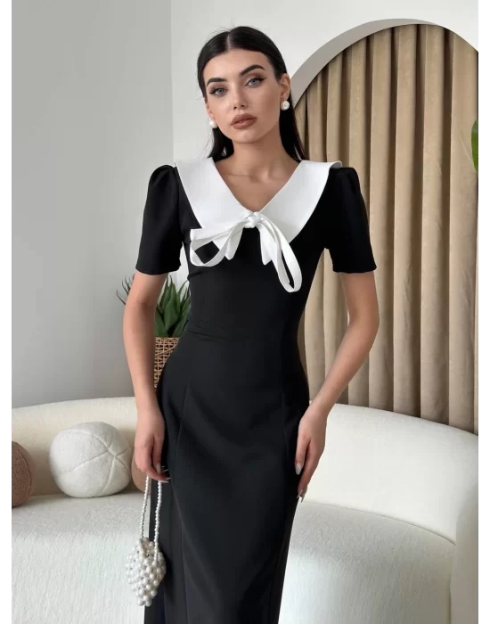 Zerra Yaka Kurdale Detay Elbise