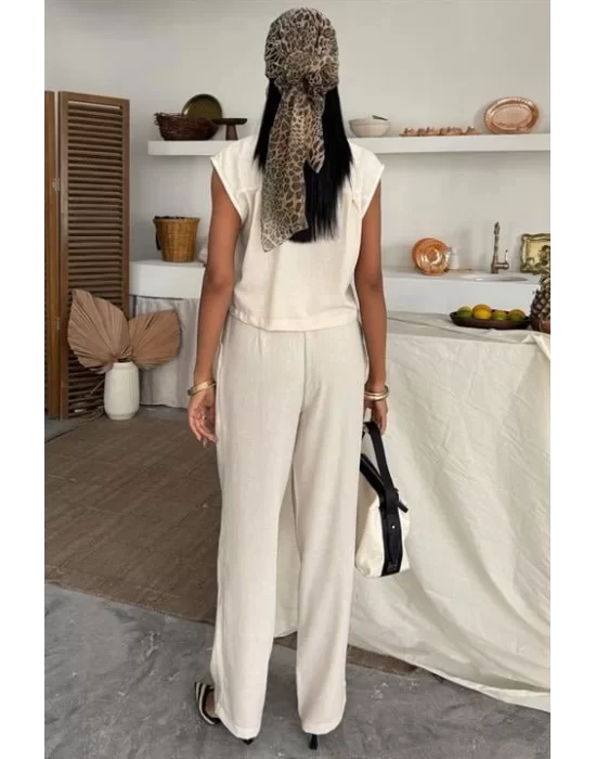 Zoe Crop Yelek Takım 9744-08