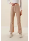 10220 İspanyol Paça Pantolon - Bej