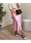 15806 Saten Etek - Pembe