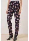 4323 Desenli Pijama Altı - Lacivert