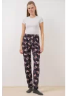 4323 Desenli Pijama Altı - Lacivert