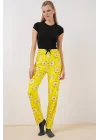 4323 Desenli Pijama Altı - Sarı