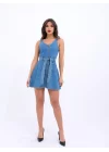 6208 KOT ELBİSE-MAVİ
