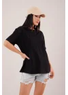Basic Oversize T-Shirt %100 Organik Pamuklu Fit Yuvarlak Yakalı