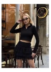 Fırfırlı Mini Kırmızı Etek - Şık ve Trend Parça