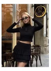 Fırfırlı Mini Kırmızı Etek - Şık ve Trend Parça