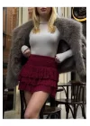 Fırfırlı Mini Kırmızı Etek - Şık ve Trend Parça