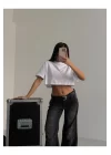Basic Oversize Crop T-Shirt