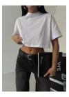 Basic Oversize Crop T-Shirt