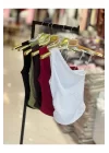 Tek Omuz Gofre Crop - Esnek, Modern Ve Şık