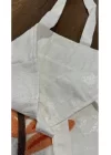 Kadın 3D Süzine Nakışlı Plaj Çantası Geniş Hacimli Yazlık Model