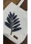 Kadın 3D Süzine Nakışlı Plaj Çantası Geniş Hacimli Yazlık Model