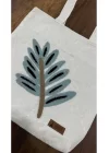Kadın 3D Süzine Nakışlı Plaj Çantası Geniş Hacimli Yazlık Model