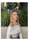 Madonna Yaka Gofre Kumaş Crop Bluz - Kadın Yeni Model