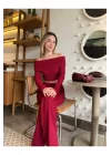 Madonna Yaka Gofre Kumaş Crop Bluz - Kadın Yeni Model