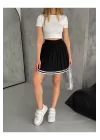 Kadın Pileli Şortlu Kore Mini Etek