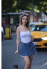 İp Askılı Sandy Kumaş Bluz Body