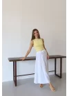 Kadın Müslin Kumaş Yazlık Geniş Uzun Etek