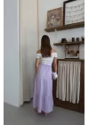 Kadın Müslin Kumaş Yazlık Geniş Uzun Etek