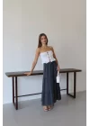 Kadın Müslin Kumaş Yazlık Geniş Uzun Etek